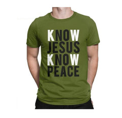 Printed round neck short sleeves