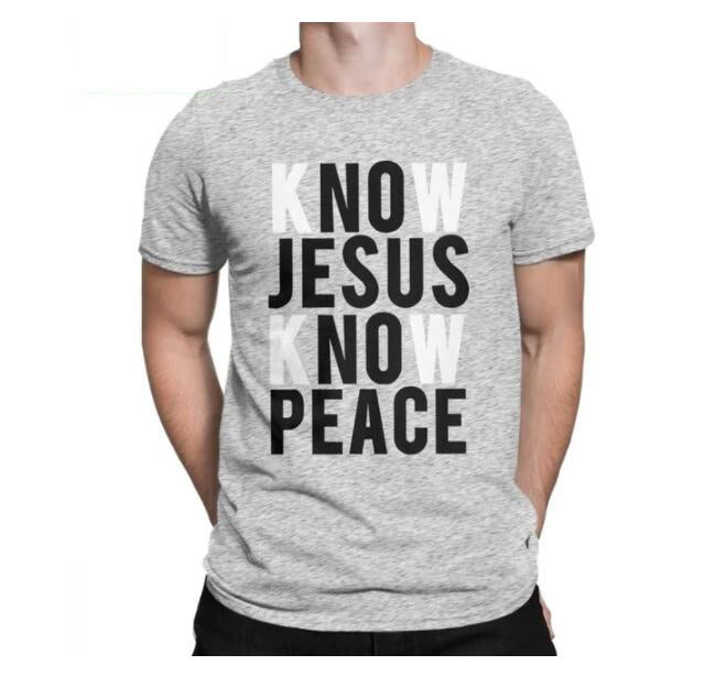 Printed round neck short sleeves