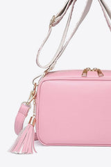 PU Leather Tassel Crossbody Bag | Luxury Women's Handbag