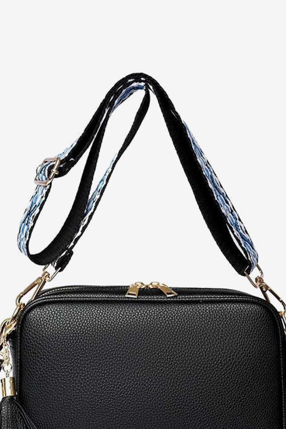 PU Leather Tassel Crossbody Bag | Luxury Women's Handbag