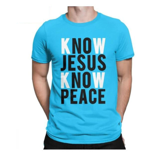 Printed round neck short sleeves