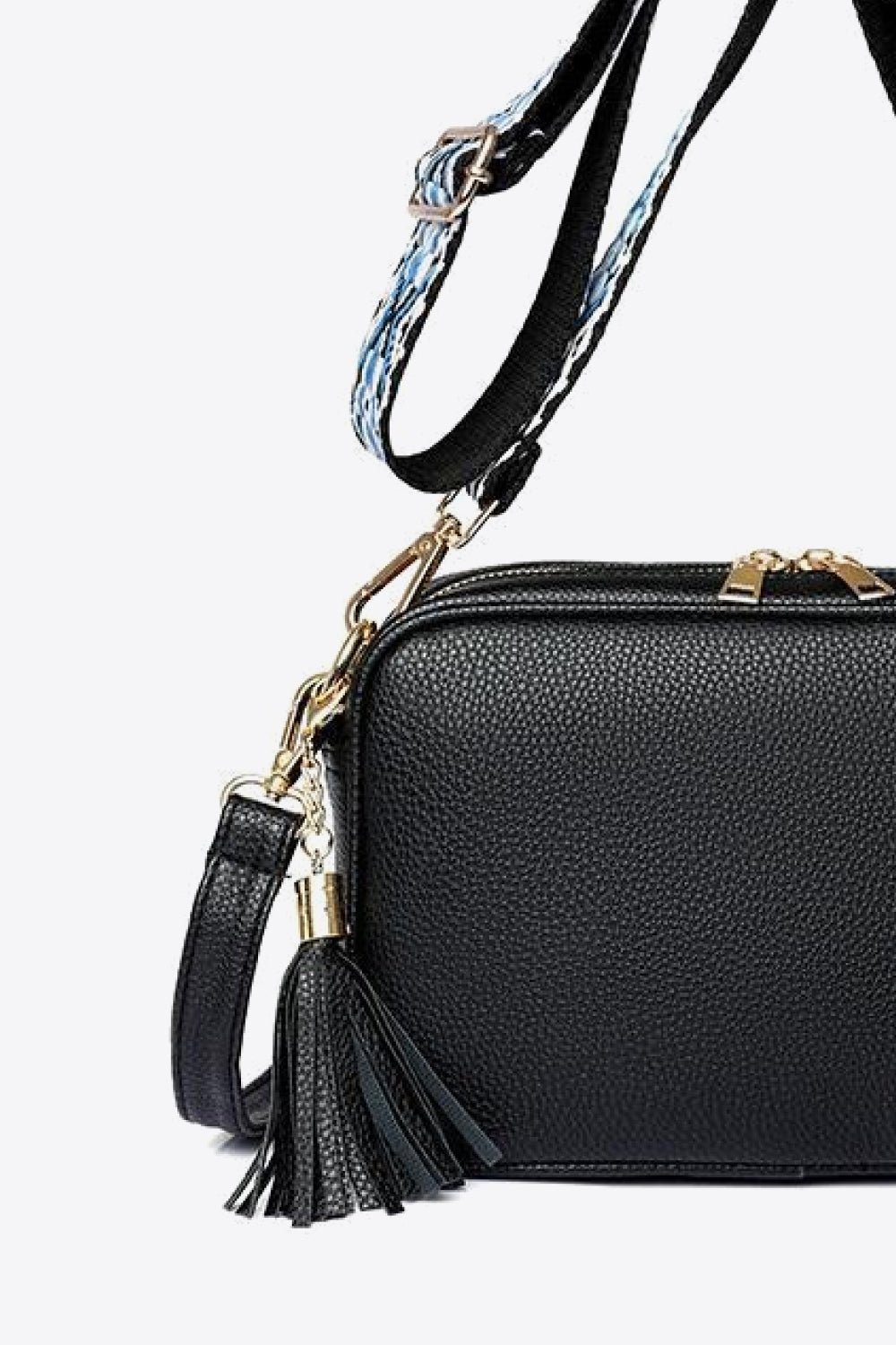 PU Leather Tassel Crossbody Bag | Luxury Women's Handbag