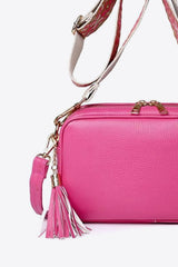 PU Leather Tassel Crossbody Bag | Luxury Women's Handbag