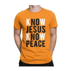 Printed round neck short sleeves