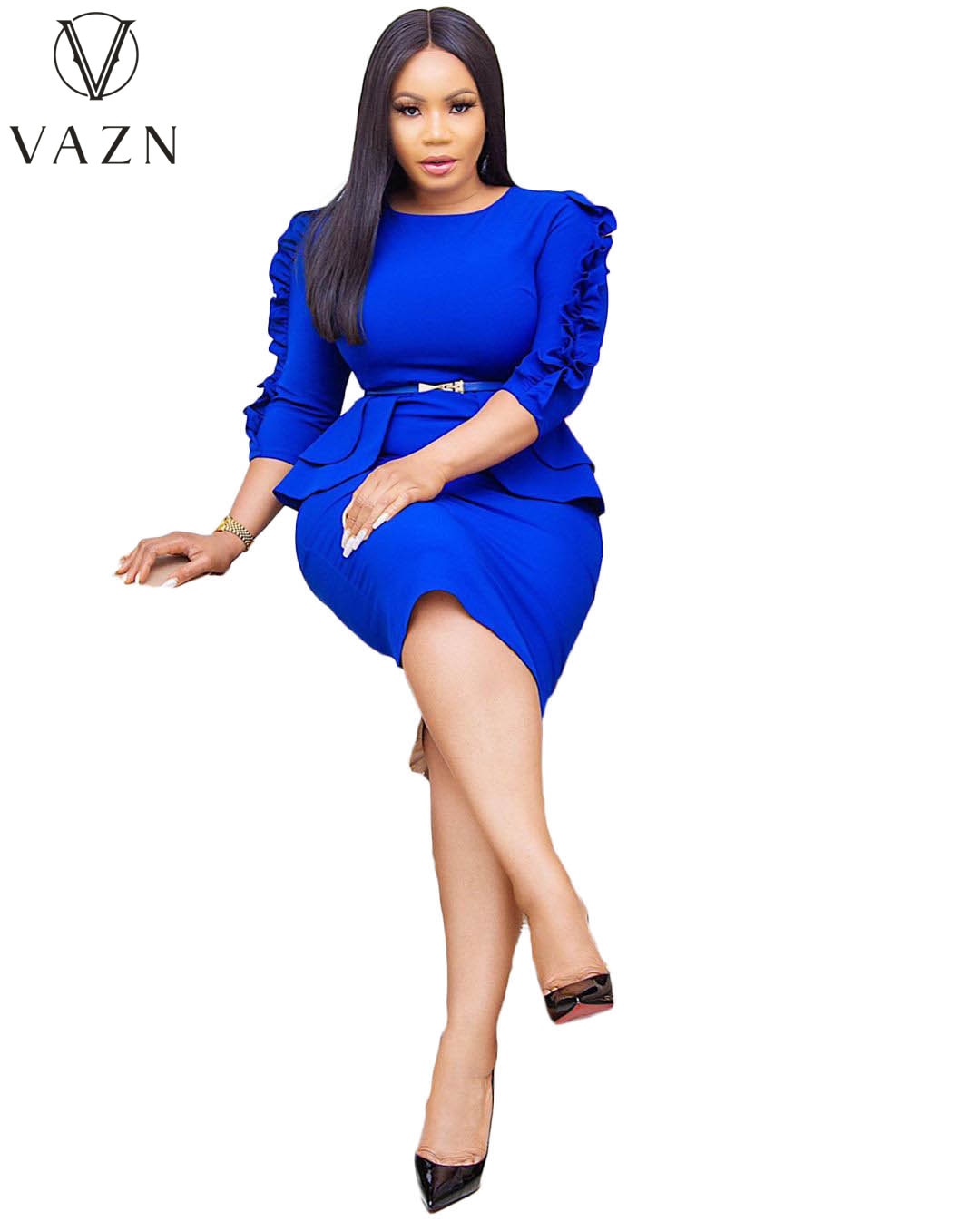 VAZN 2021 Spring Blue High-end Daily overalls  mature