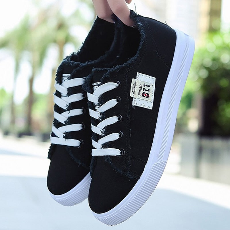 Wome Canvas shoes casual lace up