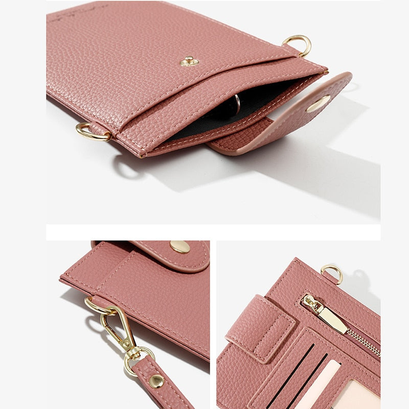 Fashion Designer Thin Messenger Bag Women Small Shoulder Bag Ladies Cell Phone Pocket Mini Crossbody Bag Female Card Purse