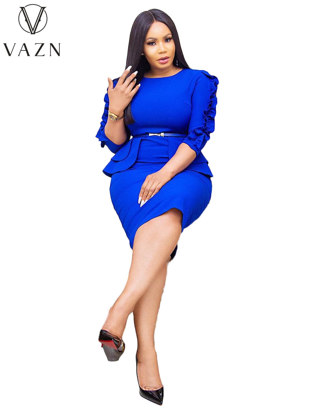 VAZN 2021 Spring Blue High-end Daily overalls  mature