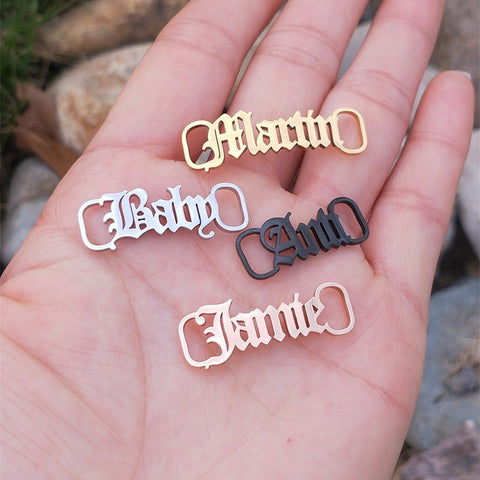 Baby Girl Shoe Tag Stainless steel Custom