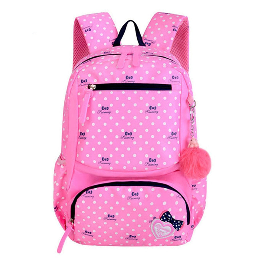 3pcs/set Printing School Bags Backpack Schoolbag fashion kid  lovely