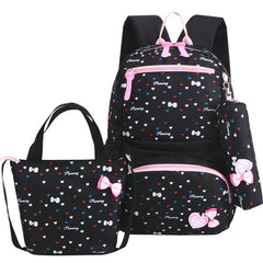 3pcs/set Printing School Bags Backpack Schoolbag fashion kid  lovely