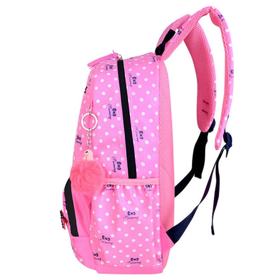 3pcs/set Printing School Bags Backpack Schoolbag fashion kid  lovely