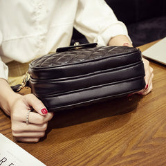REPRCLA Hot Fashion Crossbody Bags for Women 2022 High Capacity 3 Layer Shoulder Bag Handbag PU Leather Women Messenger Bags
