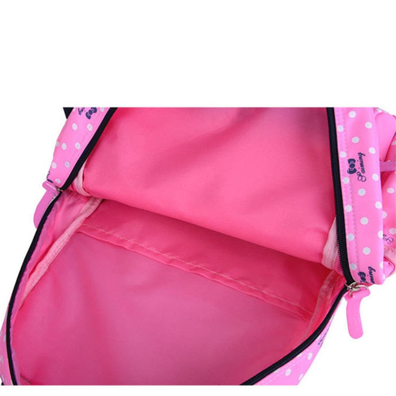 3pcs/set Printing School Bags Backpack Schoolbag fashion kid  lovely