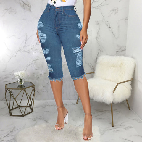 Women Stretch Short Jeans Fashion Casual Slim Fit High Quality Elastic Summer Denim Shorts Male Brand Clothes Short de mezclilla