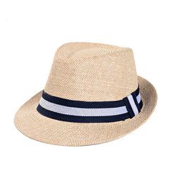 SHOWERSMILE grey jazz Hats men classic patchwork