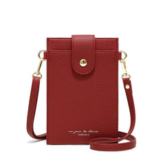 Fashion Designer Thin Messenger Bag Women Small Shoulder Bag Ladies Cell Phone Pocket Mini Crossbody Bag Female Card Purse