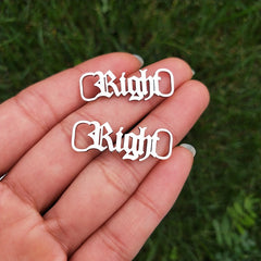 Baby Girl Shoe Tag Stainless steel Custom