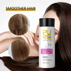 PURC Straightening Hair Scalp Treatment Curly Hair Products Brazilian Keratin Treatment + Purifying Shampoo Hair Care Set 11.11