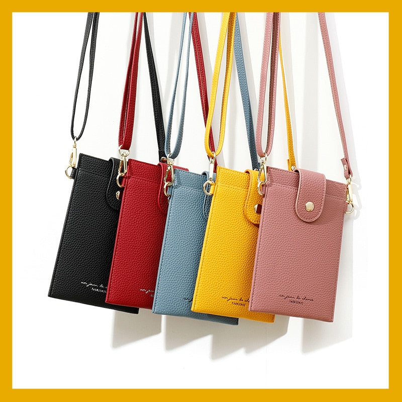 Fashion Designer Thin Messenger Bag Women Small Shoulder Bag Ladies Cell Phone Pocket Mini Crossbody Bag Female Card Purse