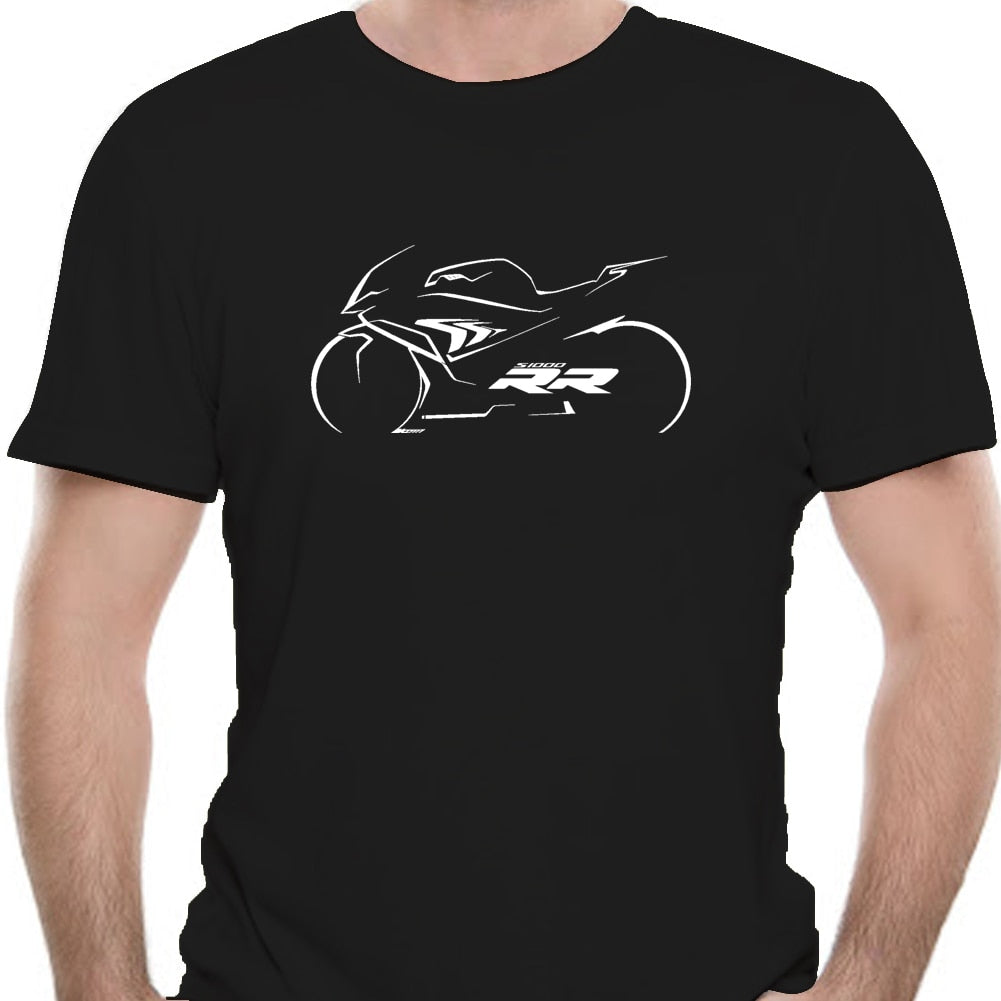 Summer  S1000RR T shirt S 1000 RR Motorcycle S1000 RR T Shirts Short Sleeve Cotton O-neck Motor T-shirt 9616X