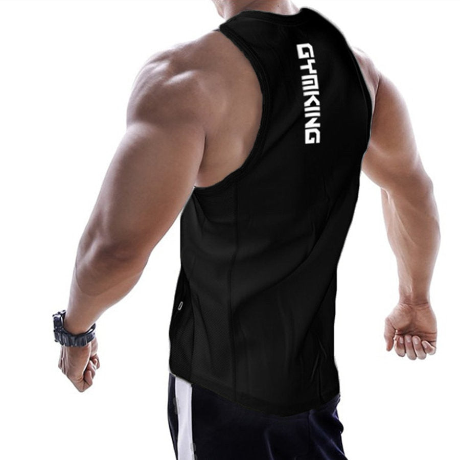 Casual Printed Tank Tops Men Bodybuilding Sleeveless Shirt Cotton Gym Fitness Workout Clothes Stringer Singlet Male Summer Vest