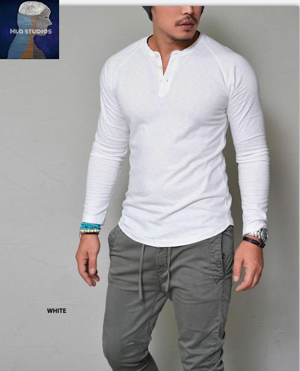 Autumn Men's Bottomming Shirt Long Sleeve Slim T-shirt Long Sleeve T-shirt