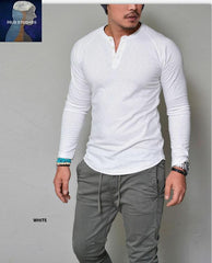 Autumn Men's Bottomming Shirt Long Sleeve Slim T-shirt Long Sleeve T-shirt