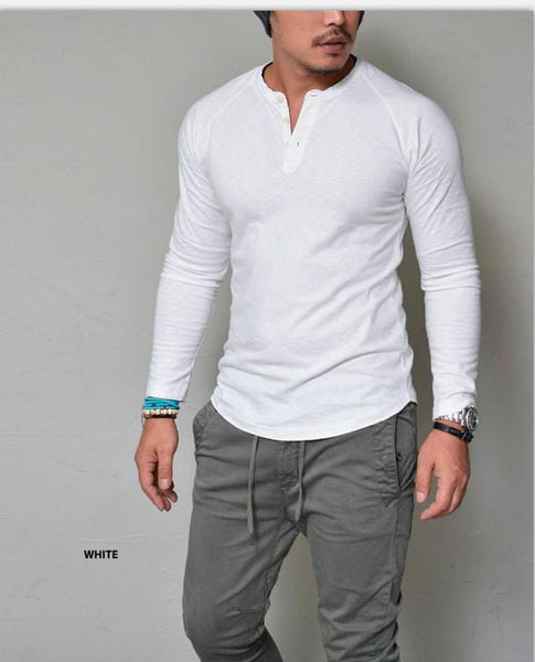 Autumn Men's Bottomming Shirt Long Sleeve Slim T-shirt Long Sleeve T-shirt
