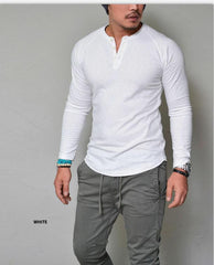 Autumn Men's Bottomming Shirt Long Sleeve Slim T-shirt Long Sleeve T-shirt