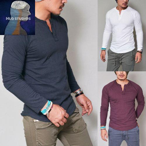 Autumn Men's Bottomming Shirt Long Sleeve Slim T-shirt Long Sleeve T-shirt