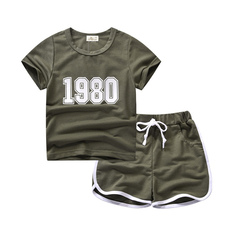 Be Top Summer Sports Korean Style Handsome Children's Clothing