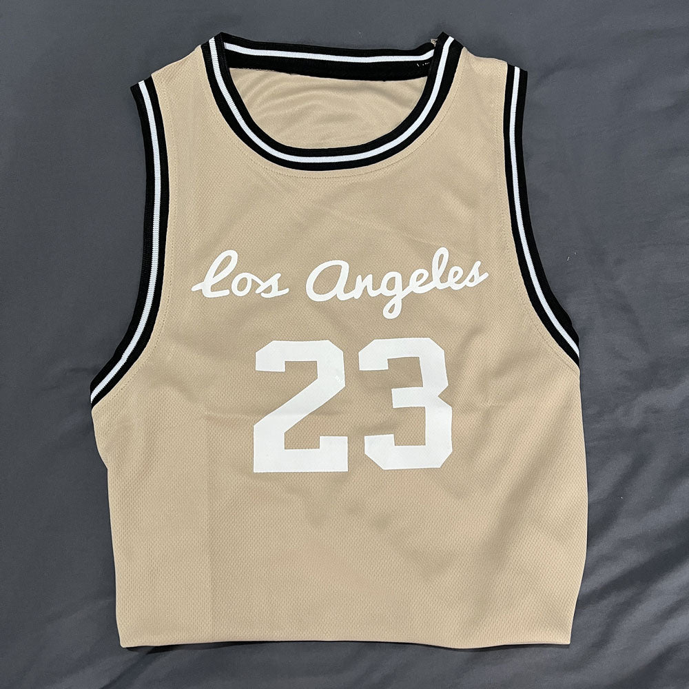 Summer Men&#39;s Gyms Mesh Tank Tops Fitness Workou Joggers Sleeveless T-Shirt Male Basketball Training Fashion No. 23 Vest Sports