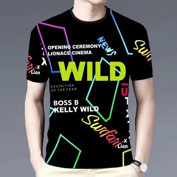 Summer New Mens T Shirts Oversized Loose Clothes Vintage