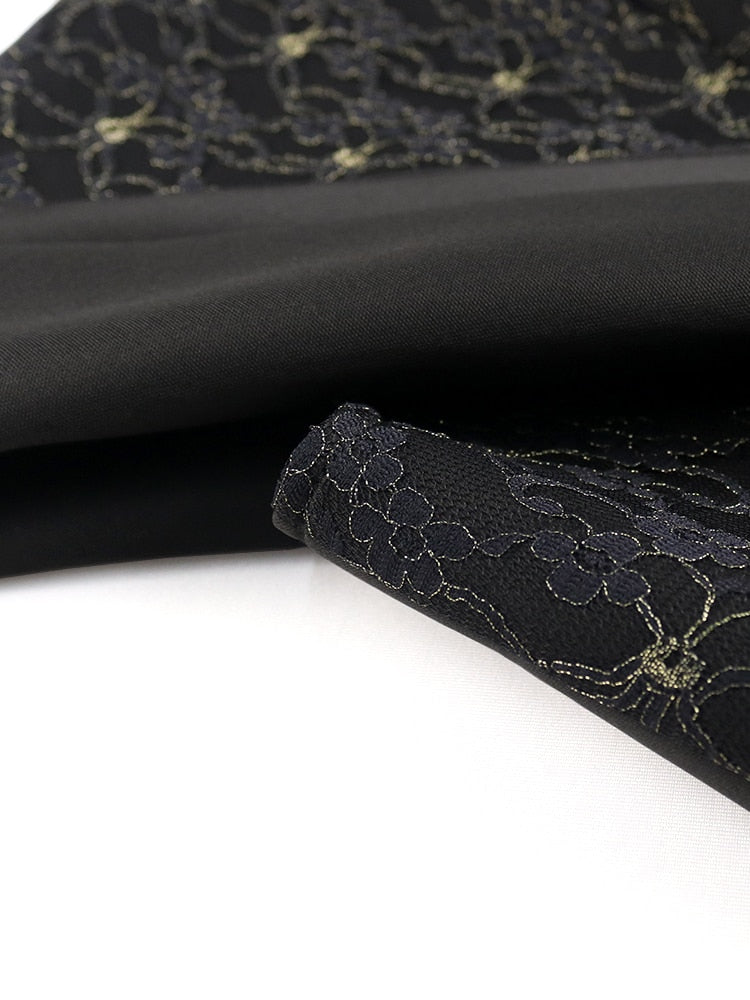 Women Dresses Lace Patchwork Elegant Party Sheer Sleeves Slim See Through Classy Retro Summer Large Size Lady Homecoming Gowns
