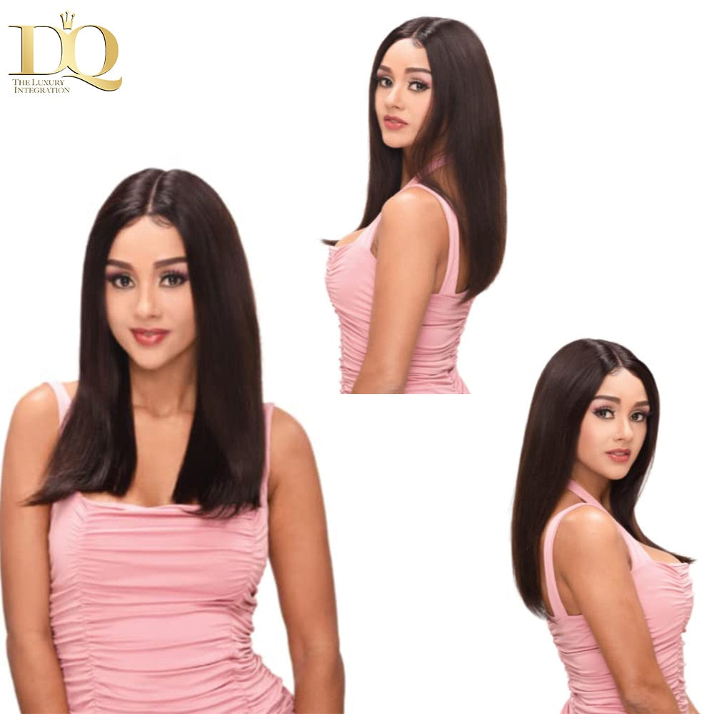 T Part Bob Lace Front Human Hair Wigs For Women 10-16Inch Brazilian Straight Short Bob 13X1 Lace Human Hair Wigs