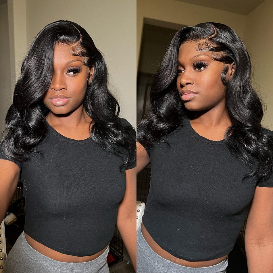 Wigirl 13x6 Transparent Body Wave Lace Front Bob Wig 13x4 Human Hair Wigs Remy 250% Short Water Wave Lace Frontal Wig For Women