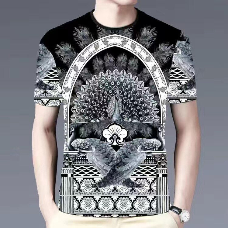 Summer New Mens T Shirts Oversized Loose Clothes Vintage