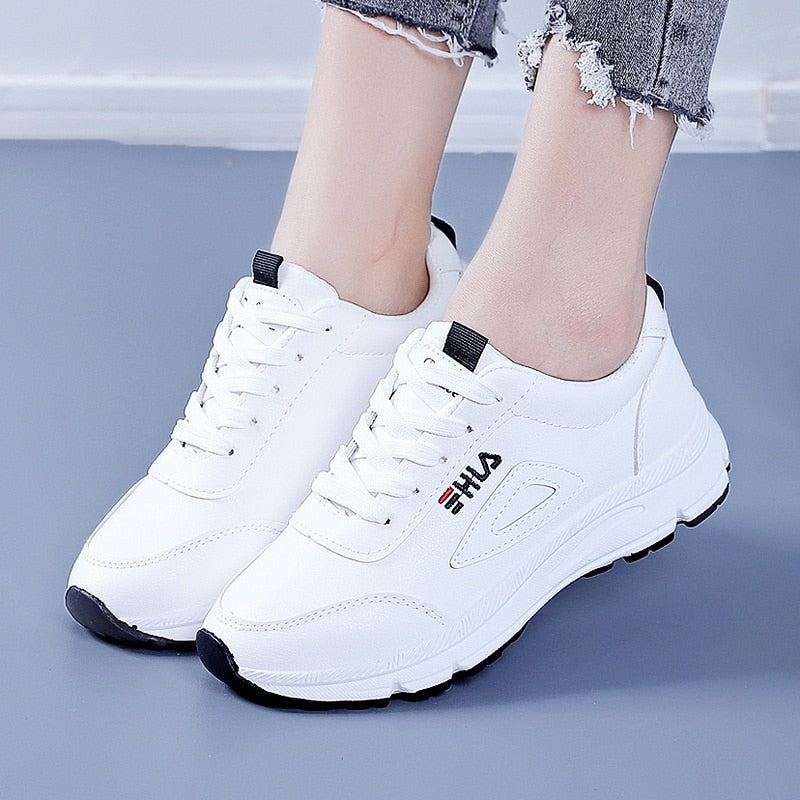 White Shoes For Women Sneakers 2023 Breathable Women&#39;s Sports Shoes Outdoor Walking Flats Woman Spring Casual Shoe Lady Sneaker