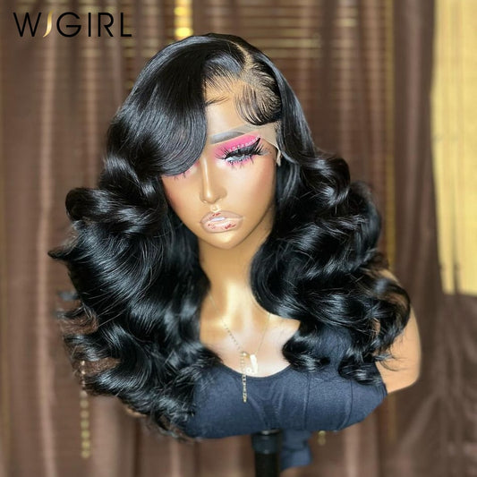 Wigirl 13x6 Transparent Body Wave Lace Front Bob Wig 13x4 Human Hair Wigs Remy 250% Short Water Wave Lace Frontal Wig For Women