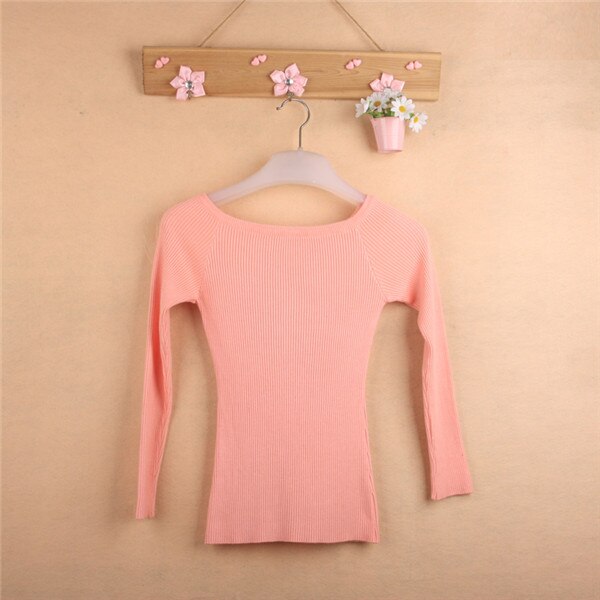 Women's Knitted Jacket Sweater Jumper Korean Style Sweaters Women Invierno 2022 Pullover Slash Neck Swetry Damskie Pull Femme