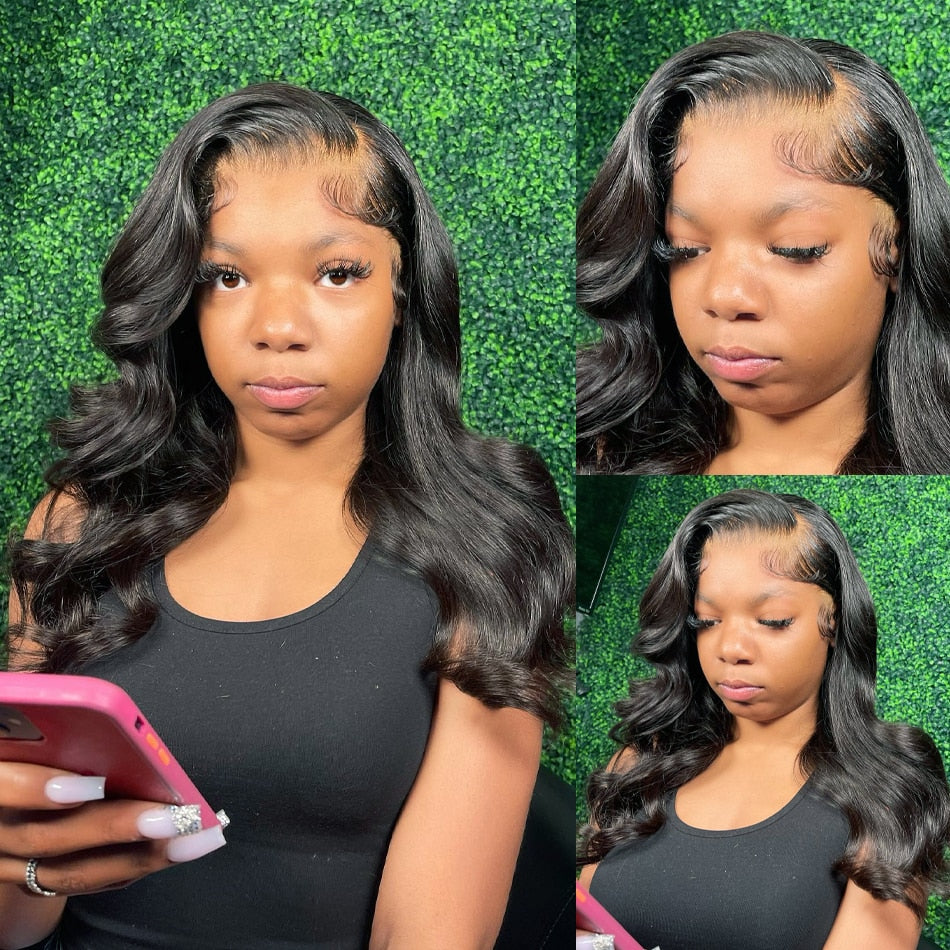 Wigirl 13x6 Transparent Body Wave Lace Front Bob Wig 13x4 Human Hair Wigs Remy 250% Short Water Wave Lace Frontal Wig For Women