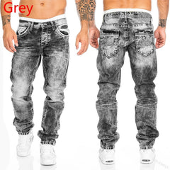 Straight Jeans Man Vintage Wash Denim pants Spring baggy Jeans men Cacual Designer