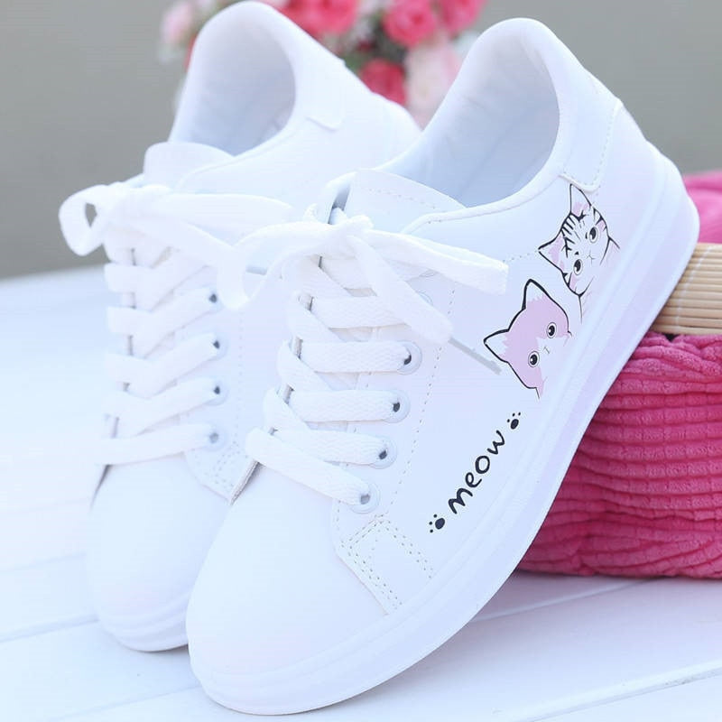 comemore 2021 New fashion lace -up women sneakers casual
