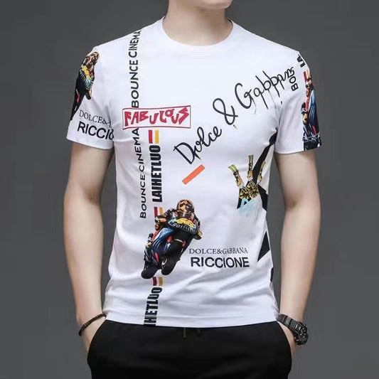 Summer New Mens T Shirts Oversized Loose Clothes Vintage