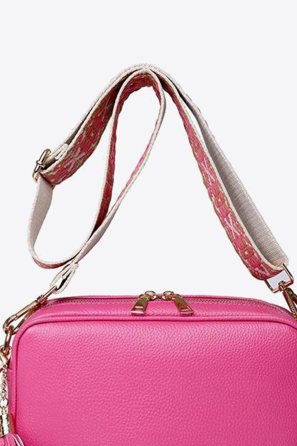 PU Leather Tassel Crossbody Bag | Luxury Women's Handbag
