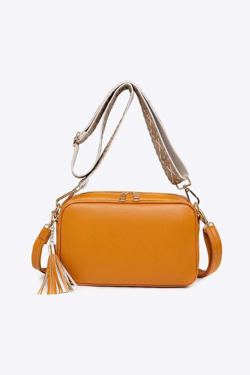 PU Leather Tassel Crossbody Bag | Luxury Women's Handbag
