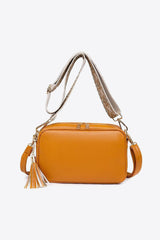 PU Leather Tassel Crossbody Bag | Luxury Women's Handbag