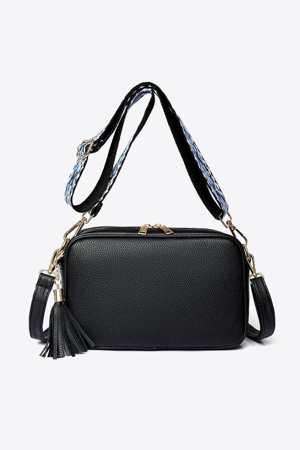 PU Leather Tassel Crossbody Bag | Luxury Women's Handbag