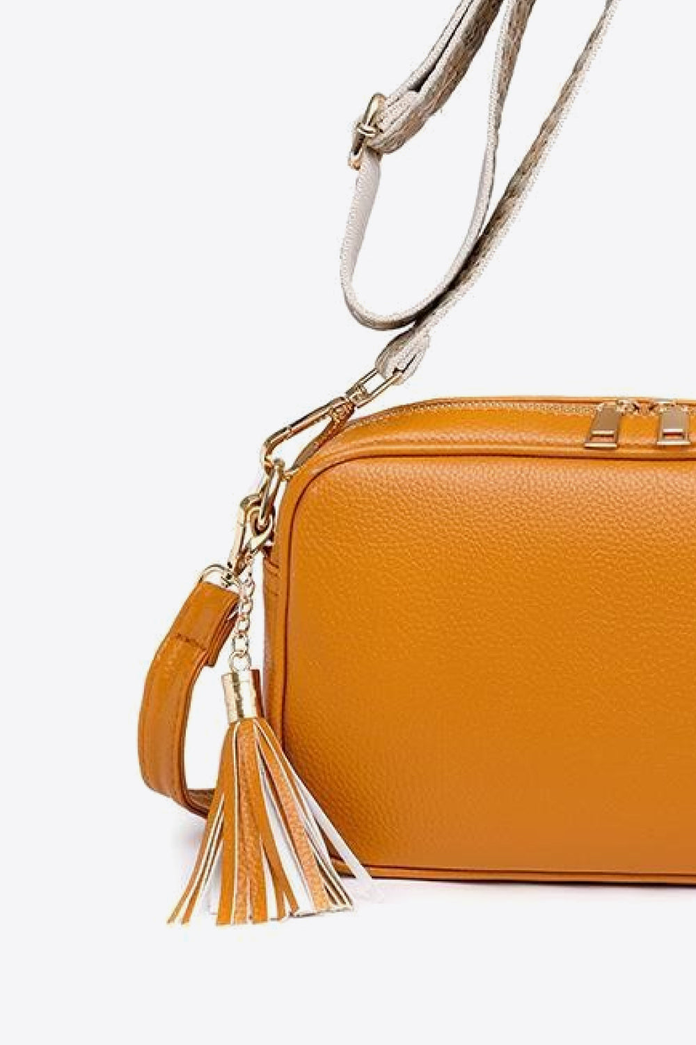 PU Leather Tassel Crossbody Bag | Luxury Women's Handbag